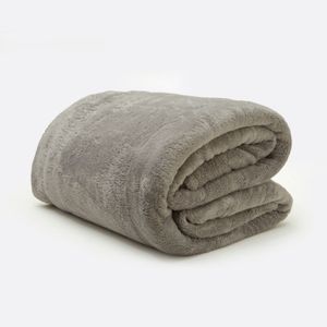 Frazada Blankery Home Fullblanc Roya Queen Gris Medio