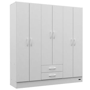 Placard 6 Puertas 2 Cajones Mod. Pack Blanco